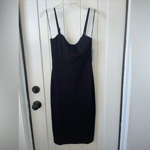 Black Bodcon Dress Size SP Socialite Colette Knit Midi Dress